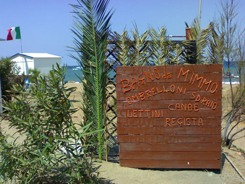 Bagno da mimmo spiaggia campese